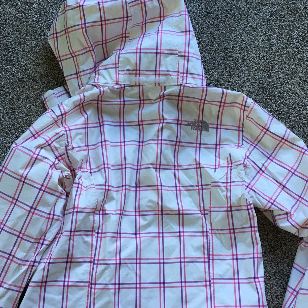 The North Face Pink & Purple Plaid Hooded Jacket - Picture 7 of 8